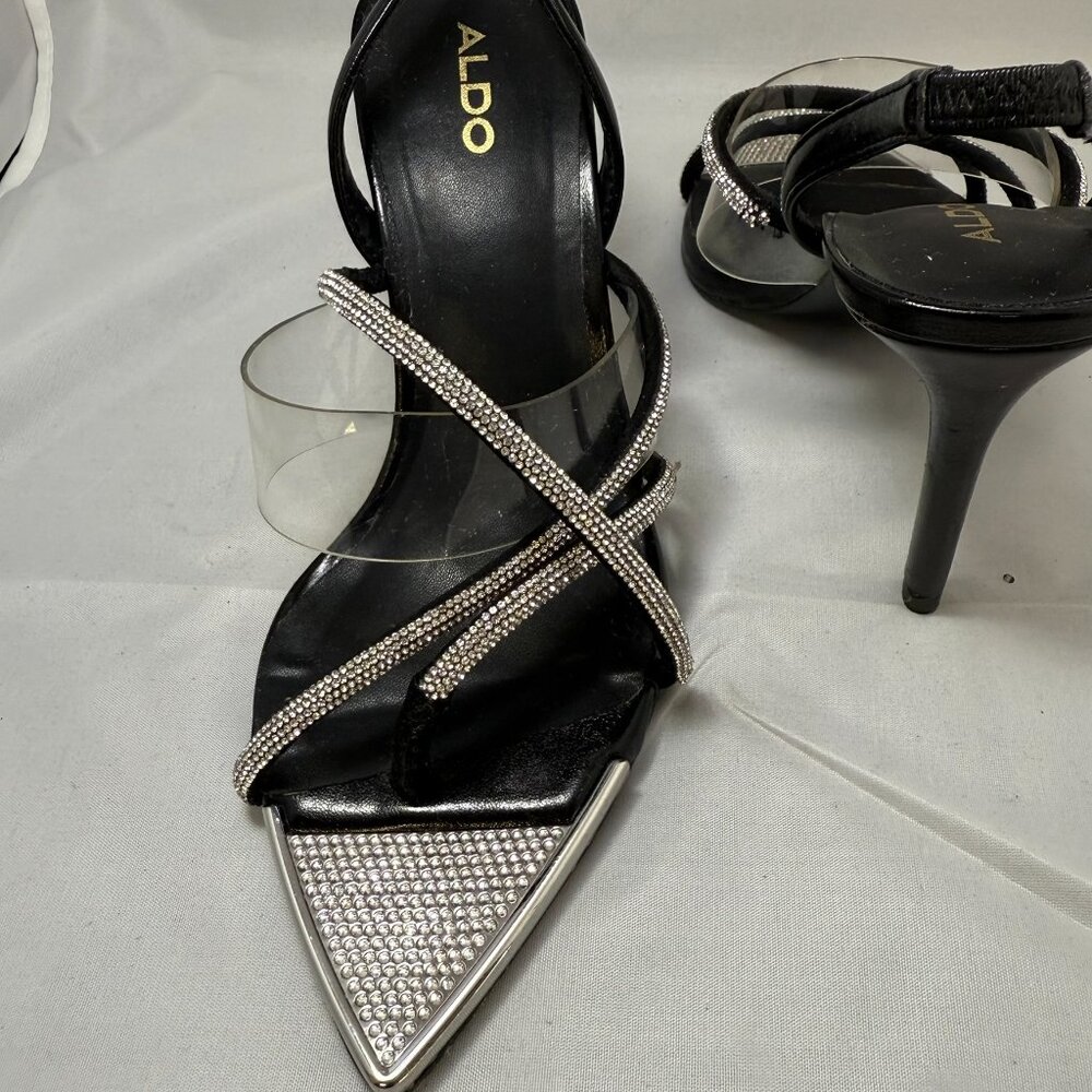Aldo Aabelle Rhinestone strappy high heel sandal - Picture 8 of 9